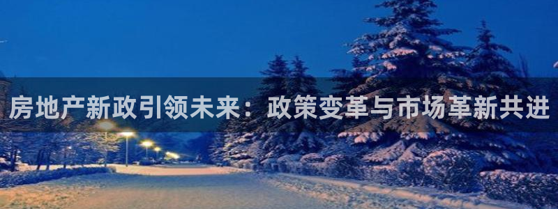 和记电讯APP官网充值：房地产新政引领未来：政策变革与市场革