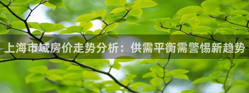 香港和记3电讯官网：上海市域房价走势分析：供需平衡需警惕新趋