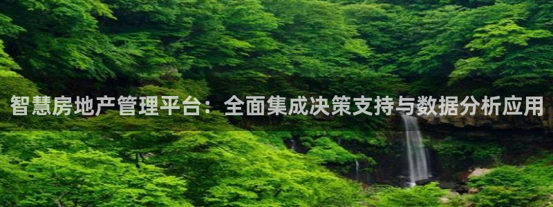 香港和记通讯官网：智慧房地产管理平台：全面集成决策支持与数据