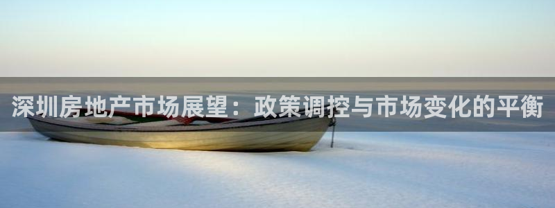 和记体育买球官网：深圳房地产市场展望：政策调控与市场变化的平