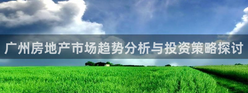香港和记隆官网：广州房地产市场趋势分析与投资策略探讨
