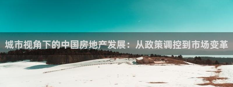 澳门和记电信官网：城市视角下的中国房地产发展：从政策调控到市
