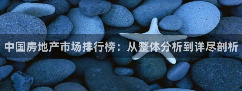 3g和记官网：中国房地产市场排行榜：从整体分析到详尽剖析