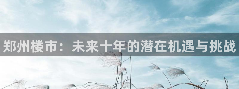 3g和记官网：郑州楼市：未来十年的潜在机遇与挑战