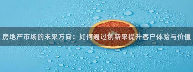 和记官网登录：房地产市场的未来方向：如何通过创新来提升客户体