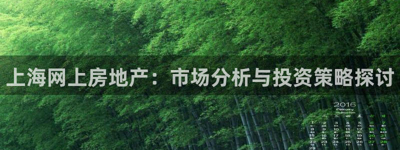 和记手机官网：上海网上房地产：市场分析与投资策略探讨