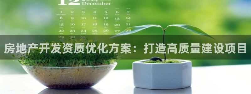 和记h88永久官网：房地产开发资质优化方案：打造高质量建设项