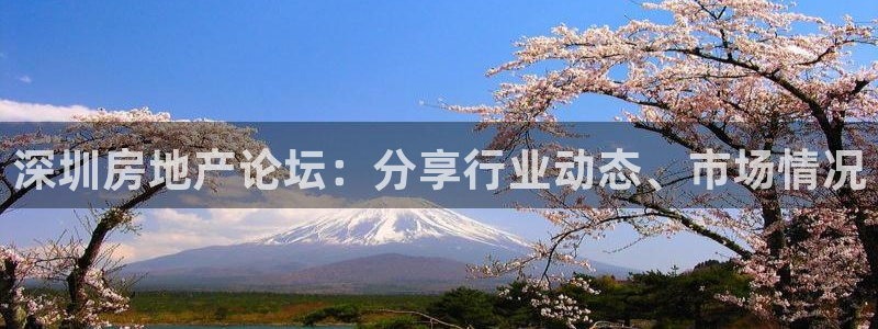 香港和记3官网：深圳房地产论坛：分享行业动态、市场情况