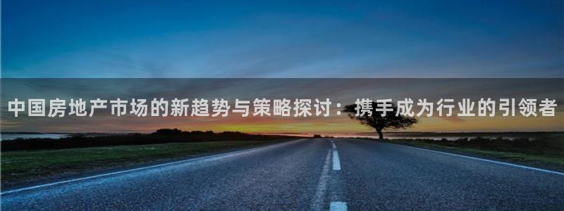 3和记官网：中国房地产市场的新趋势与策略探讨：携手成为行业的