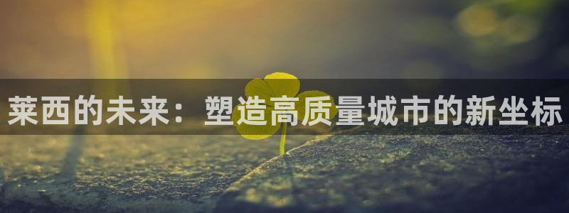 和记国际官网电话：莱西的未来：塑造高质量城市的新坐标