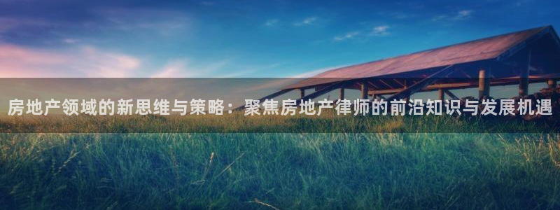 和记电讯官网澳门：房地产领域的新思维与策略：聚焦房地产律师的